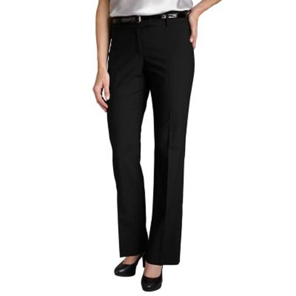 NEW Jay Godfrey Cintas Dress Career Pants Trousers Black Wool Blend Women 32 - Picture 1 of 11